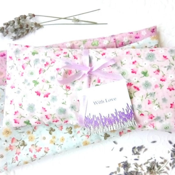 Lavender eye pillow Shavasana eye mask Aromatherapy gift Yoga eye mask Relaxation mask with Lavender Mom gift Anxiety relief eye mask