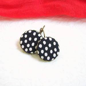 Polka dot earrings dotted Cottage core Gift for mom Earrings flamenco Gift for her Dangle earrings Cottage core earrings Gift for girlfriend