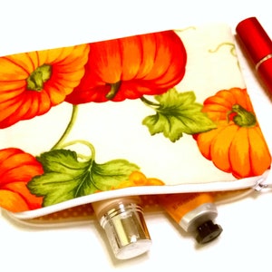 Kürbis Tasche Herbst Geschenk für sie Kürbis Tasche Kosmetiktasche Kürbis-Liebhaber-Geschenk Make-up-Tasche Geschenk für Mutter Kulturbeutel Erntedankfest Geschenk