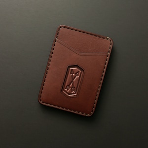 Personalized Men&#39;s Minimalist Leather Slim Wallet Engraved