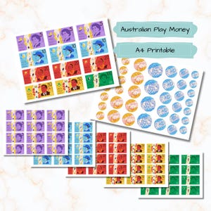 Australian Play Money Printable INSTANT DOWNLOAD