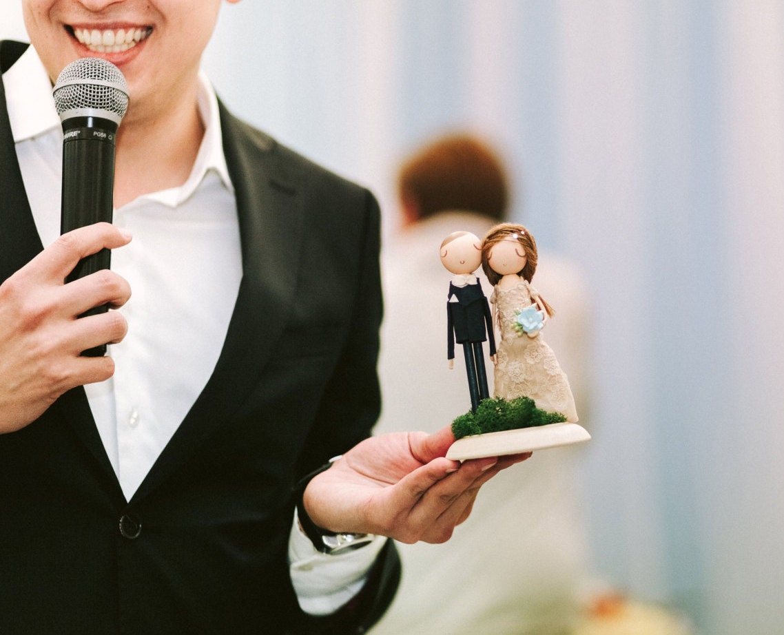 Rustic Wedding Cake Topper/cake Topper/wooden Topper/wooden Etsy