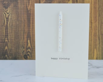 Happy Birthday Candle Greeting Card