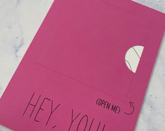 Surprise Valentine’s Card | Heart Hands card | Sneaky Door | Perforated Message card | Hidden message card