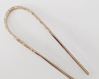 Stardust Hair Pin - celestial star hair pin golden brass hair fork boho hair prong minimalist messy bun updo long hair bohemian wedding