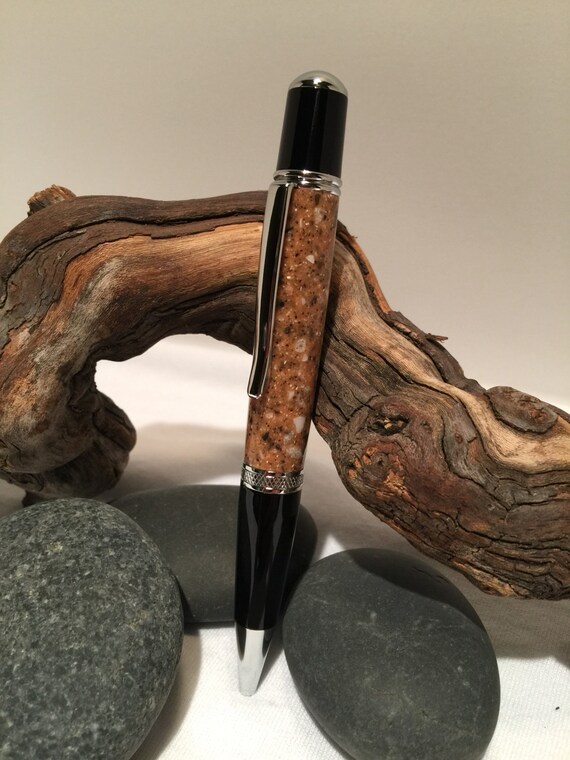 Hand Turned Dupont Corian Pen Terra Color Etsy