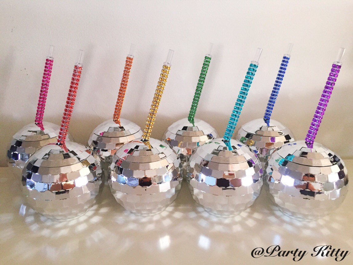 Disco Ball Tumbler Party Drink Cup W/ Custom Bling Straw Bachelorette  Party, Birthday Party, Bridal Shower, Holiday, Wedding Bridesmaid Gift 