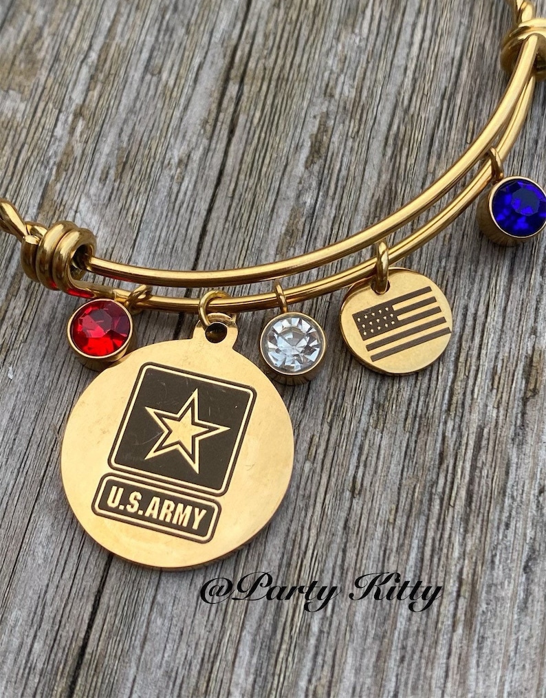 Army Mom Bracelet Wife Girlfriend US Military Gift US Army