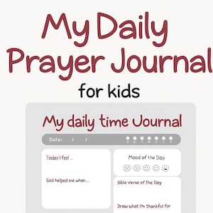 Kids Christian Prayer Bulk Journal Bundle | Printable Devotionals, Mood Trackers & Drawing Pages | Daily Faith Worksheets for Ages 4–13