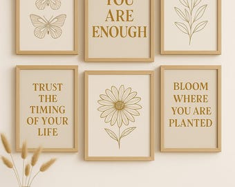 Arte mural cristiano: impresiones de las Escrituras bohemias (descarga instantánea)