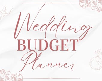 Planificador de presupuesto de boda imprimible / Elegante registro de finanzas nupciales / Planificación de proveedores y gastos en PDF / Descarga instantánea