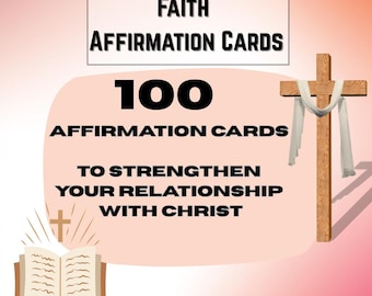 Tarjetas de Afirmaciones Cristianas: 30 Tarjetas con Versículos Bíblicos (Descarga Digital)