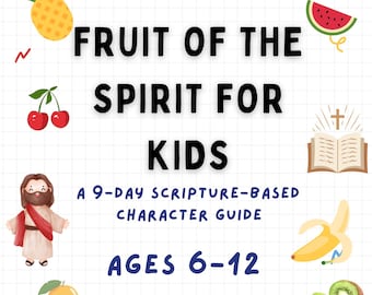 Fruto del Espíritu para niños: Actividad devocional cristiana (6 a 10 años) (Descarga digital)