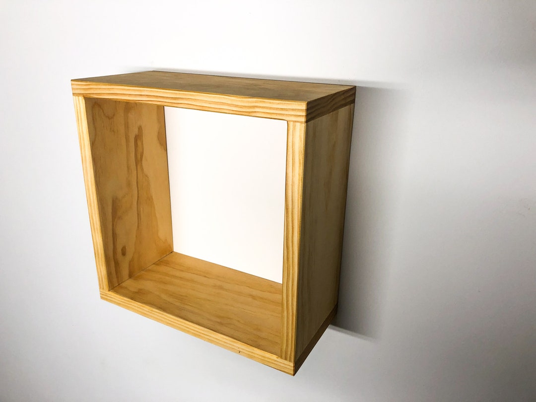 Deep Square Floating Shelves Geometric Shelf Box Shelf Modular Stack