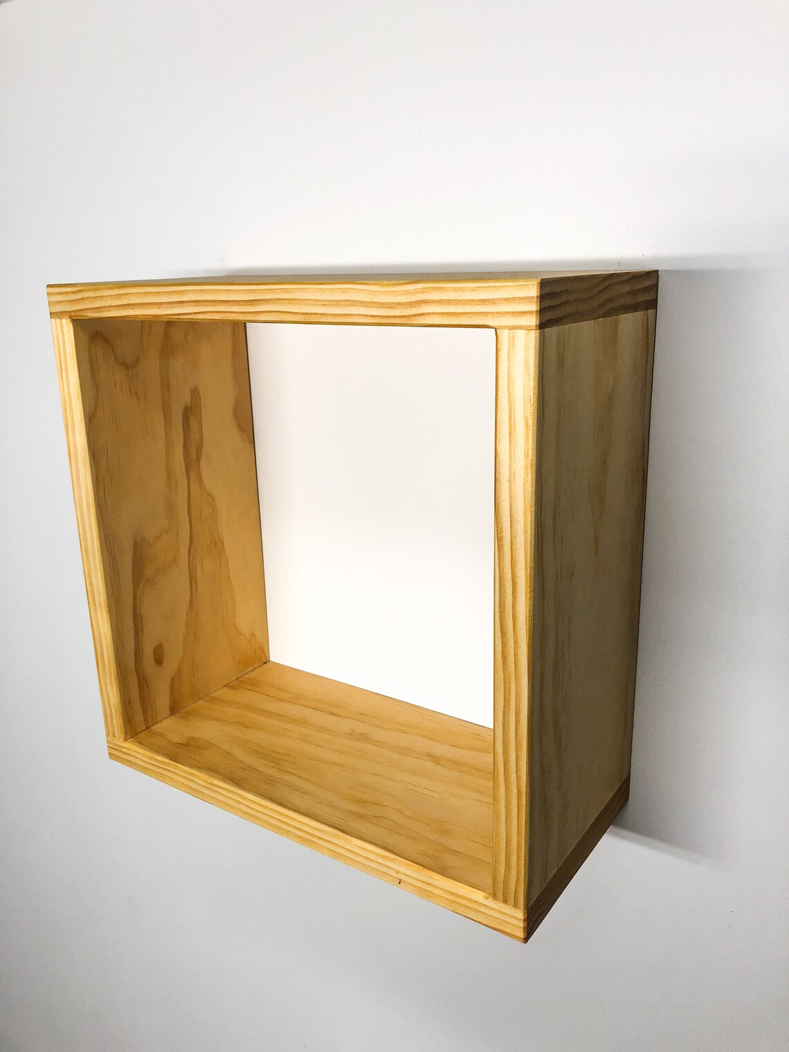 Deep Square Floating Shelves Geometric Shelf Box Shelf Modular Stack