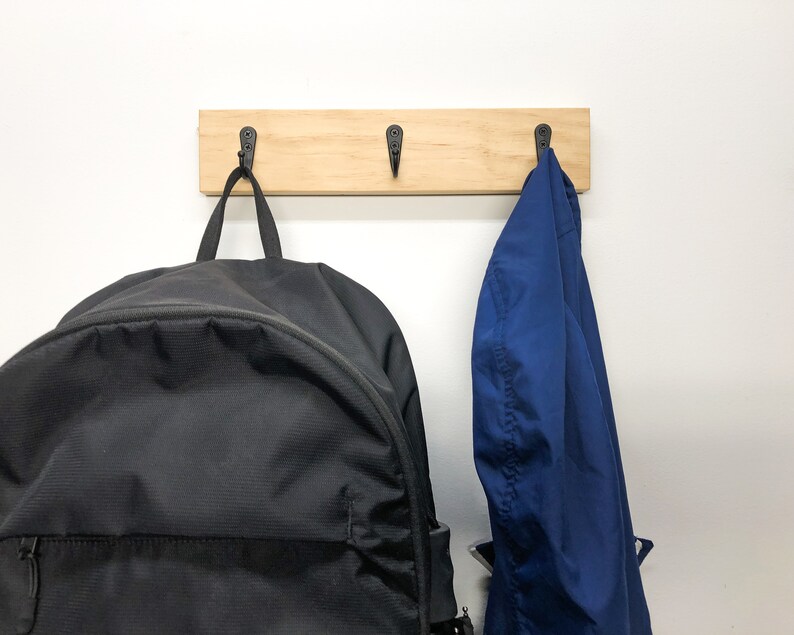 Wood Coat Rack Multiple Sizes Wall Mount Coat Hooks Home Decor Etsy