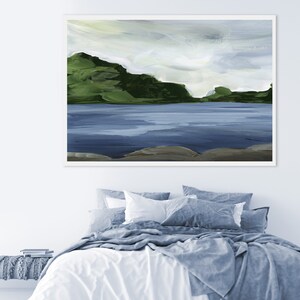 Coastal Painting - Painting of a Seacoast Print - Nautical Painting - Wall Art Decor - Coastal Art Decor Shore Coastal Decor Beach Coastline