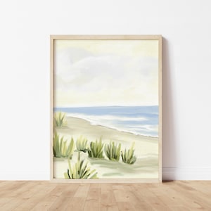 Abstract Landscape Print - Coastal Beach Art Canvas - Landscape Wall Art Print - Large Landscape Wall Art Print - Wall Art Decor - Landscape