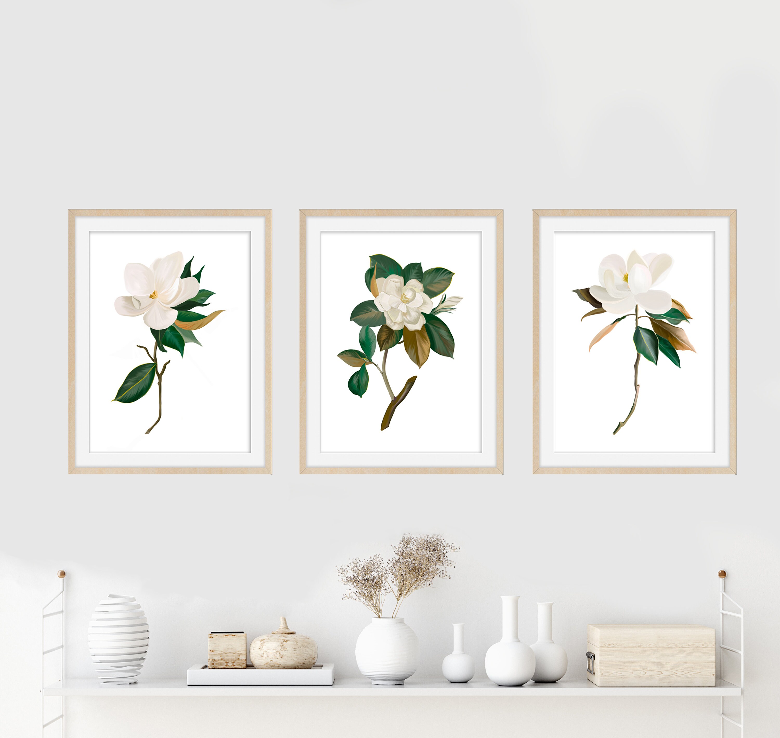 Wall Art Botanical Prints Wall Hanging Prints Home Etsy