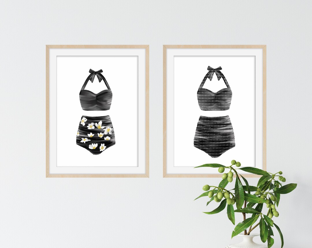 Canvas Art Print Swimsuit And Apron