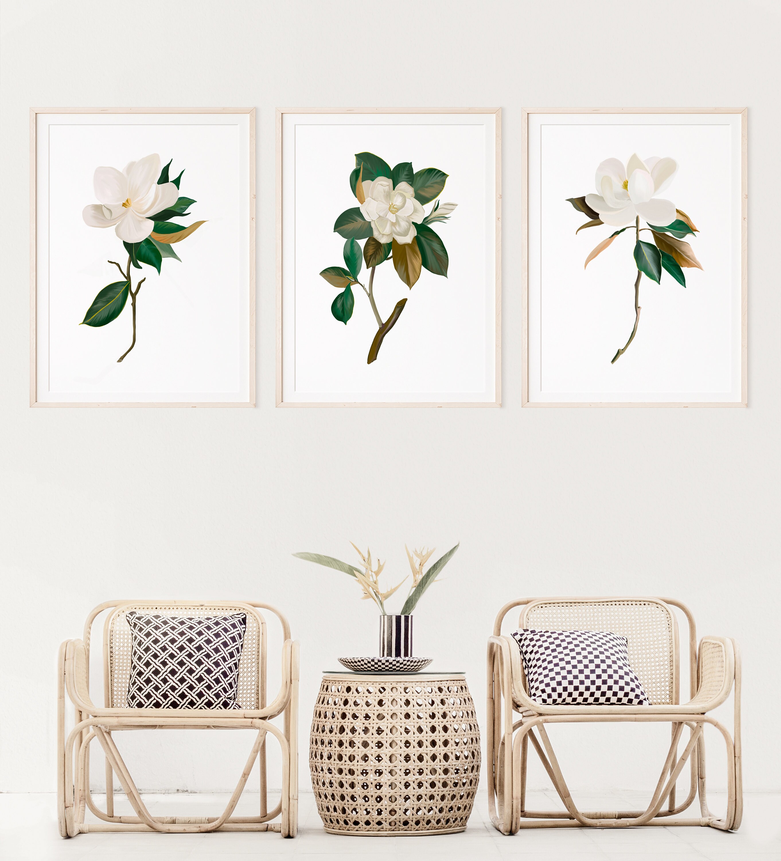 Wall Art Botanical Prints Wall Hanging Prints Home Etsy