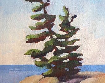 Series - Georgian Bay Rocks - Small Art - 4x6 oil paintings