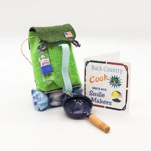 Back Country Cook - Backpack Ornament & Magnet Decoration - Unique Handmade Original Design