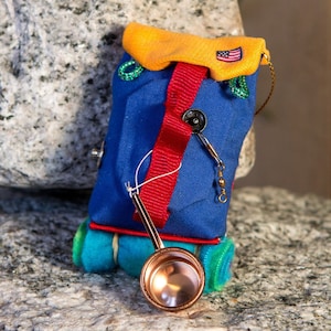 2024  Camping Ornament “Get Outdoors" Back Country Camping Adventure" - Also magnetic Mini BackPack