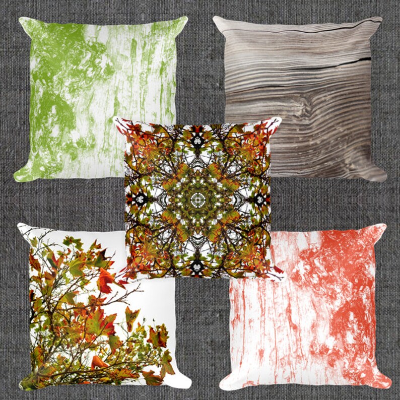 Autumn Arrives Pillow Cover 18x18 Decorative Fall Pillow Etsy