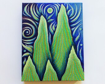 Mountain Magic, Original Acrylic Painting on Canvas