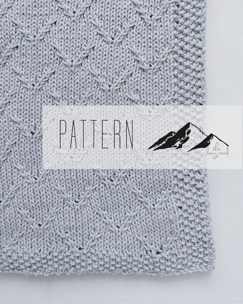 The Liam Baby Blanket Knitting Pattern Etsy