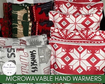 Hand Warmers Reusable Flaxseed, Winter Hand Warmers Microwave, Stocking Stuffers, Gifts Under 5, Made in USA