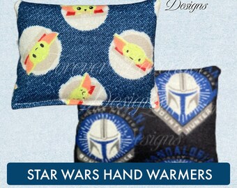 Star Wars Hand Warmers, Baby Yoda, Reusable Flaxseed, Winter Hand Warmers Microwave, Stocking Stuffers, Gifts Under 5