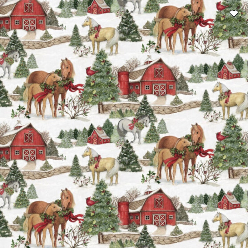 READY TO SHIP Christmas Horses Pillow, Christmas Pillow, Holiday Pillow, Holiday Pillow Cover, Horse Pillow, Christmas Decorations image 2