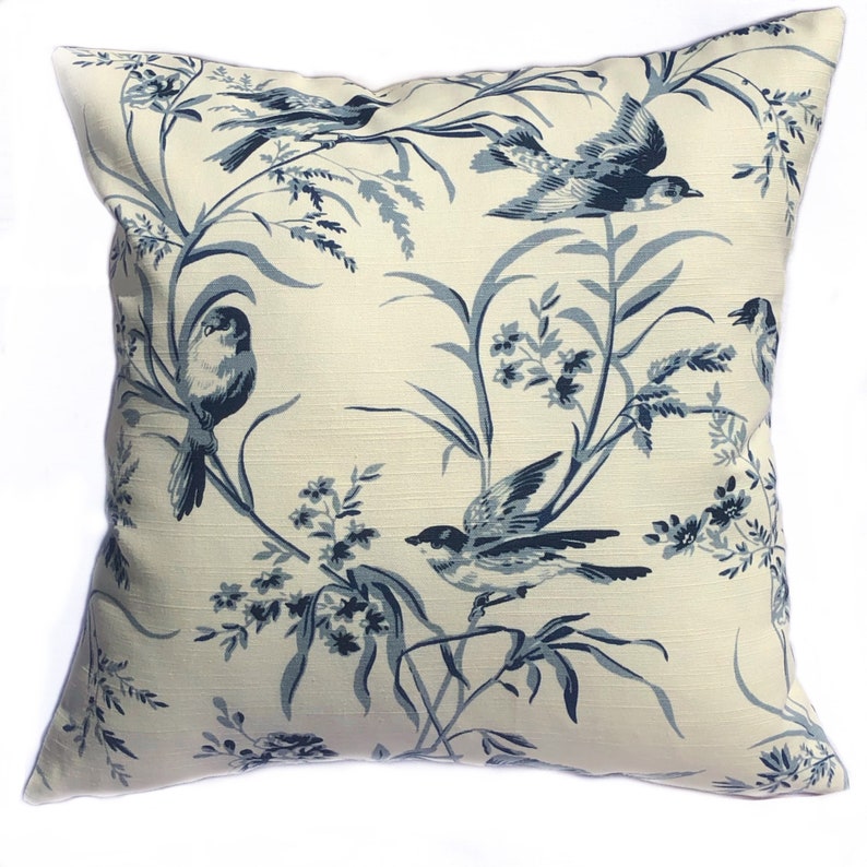 BIRD Pillow Cover Floral Pillow Cover Home Decor Pillow Etsy