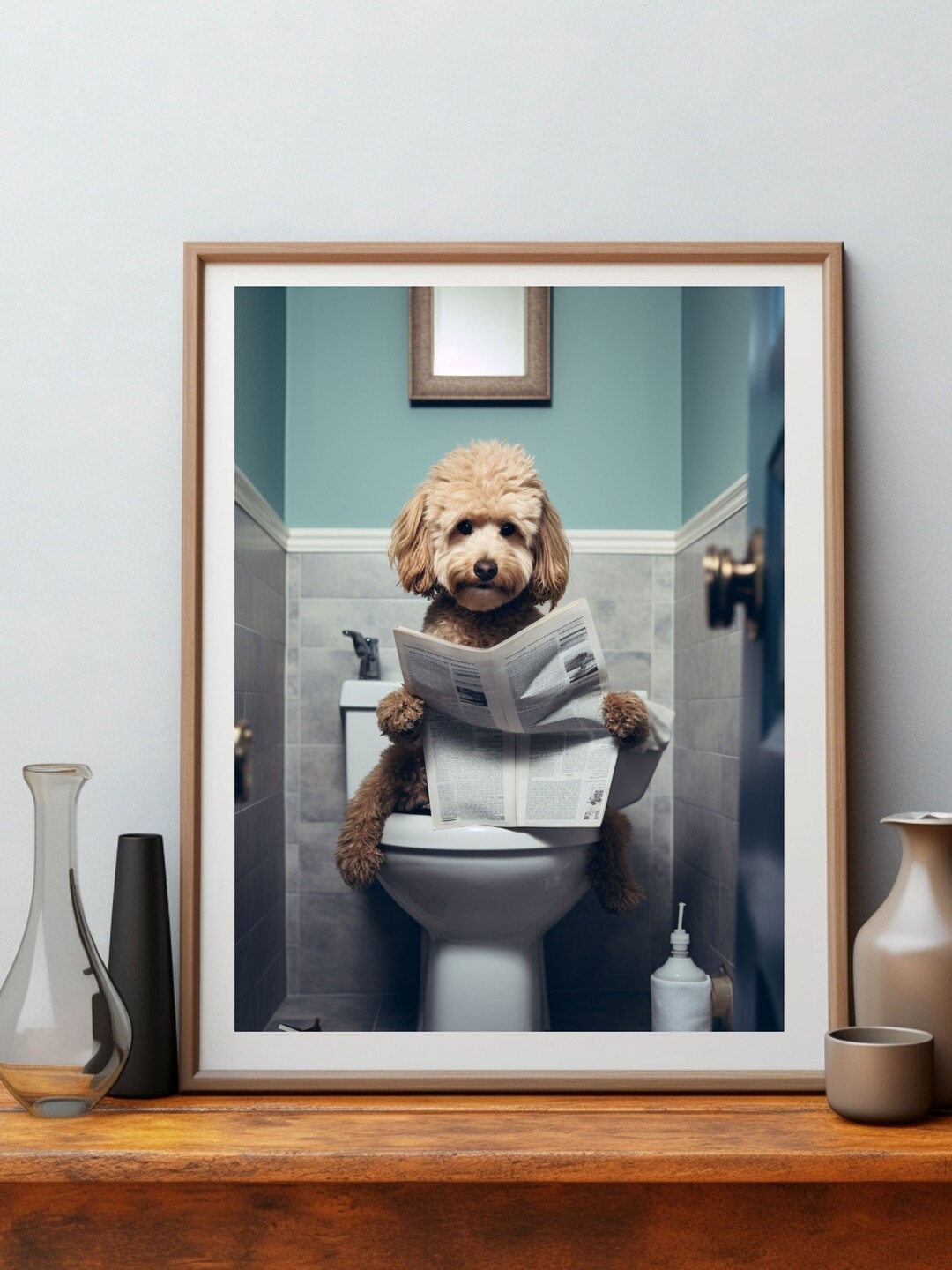 Funny Cockapoo Wall Art Funny Bathroom Print Toilet Poster Etsy UK