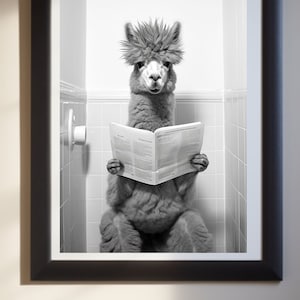 Ai digital art, Alpaca Print, Nursery Wall Art, Digital Download, Black and White, Wall Art, Alpaca Photo, Llama Print, bedroom wall decor