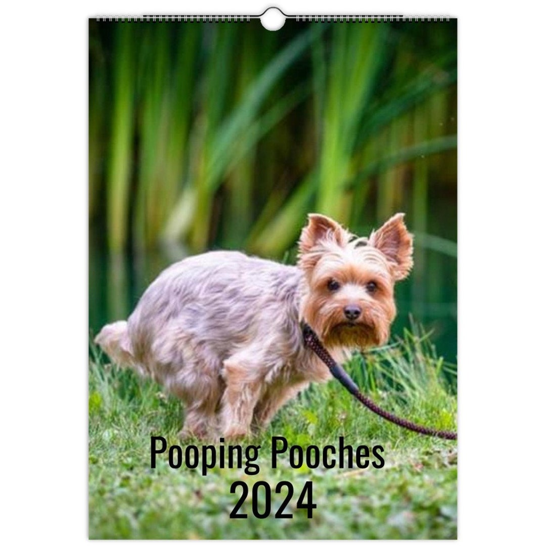HundeKackenKalender 2024 weißer Elefant GagGeschenk Etsy.de