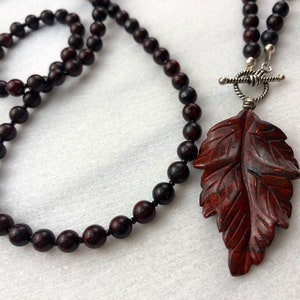 Poppy jasper necklace