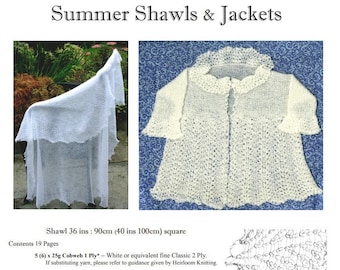 Summer Shawl and Jackets~ Heirloom Knitting pdf ~