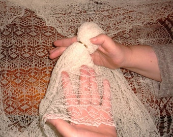 Wedding Ring Shawl Pattern pdf ~ Shetland Lace ~ Heirloom Knitting Sharon Miller