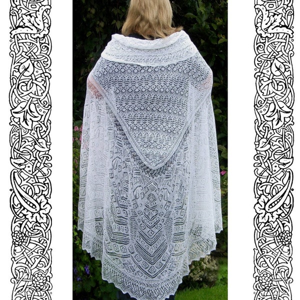 The Princess Shawl - Revised and Updated for tablet viewing -Sharon Miller - Shetland Lace - Heirloom Knitting