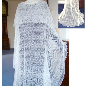 The Queen Ring Shawl ~ Heirloom Knitting pdf ~ Shetland Lace ~ Sharon Miller