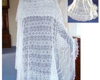 The Queen Ring Shawl ~ Heirloom Knitting pdf ~ Shetland Lace ~ Sharon Miller