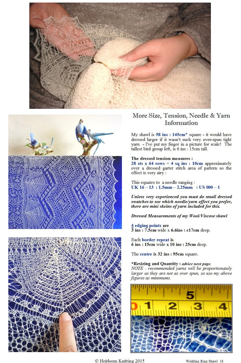 wedding ring shawl crochet pattern