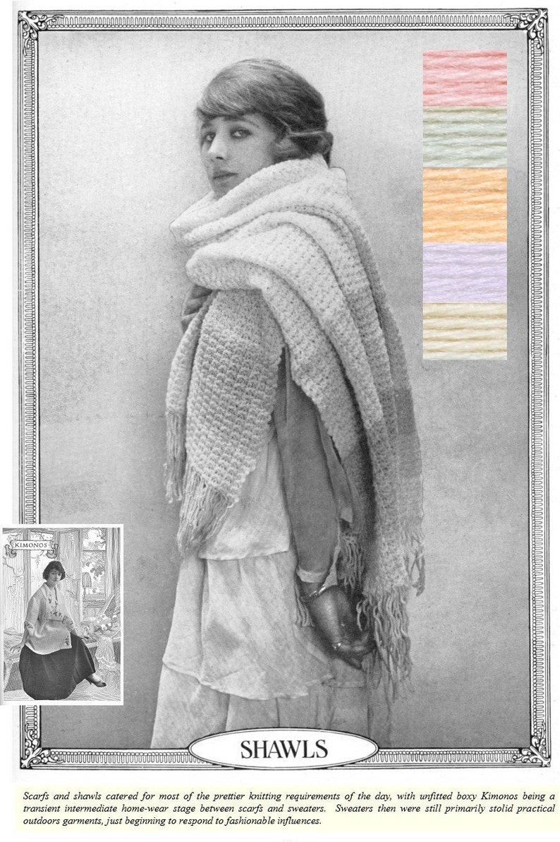 1916 Fleisher Color Card for Knitting pdf see Genuine Antique Yarns Knitting History image 5