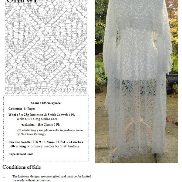 The Rosebud Shawl ~ Heirloom Knitting pdf ~