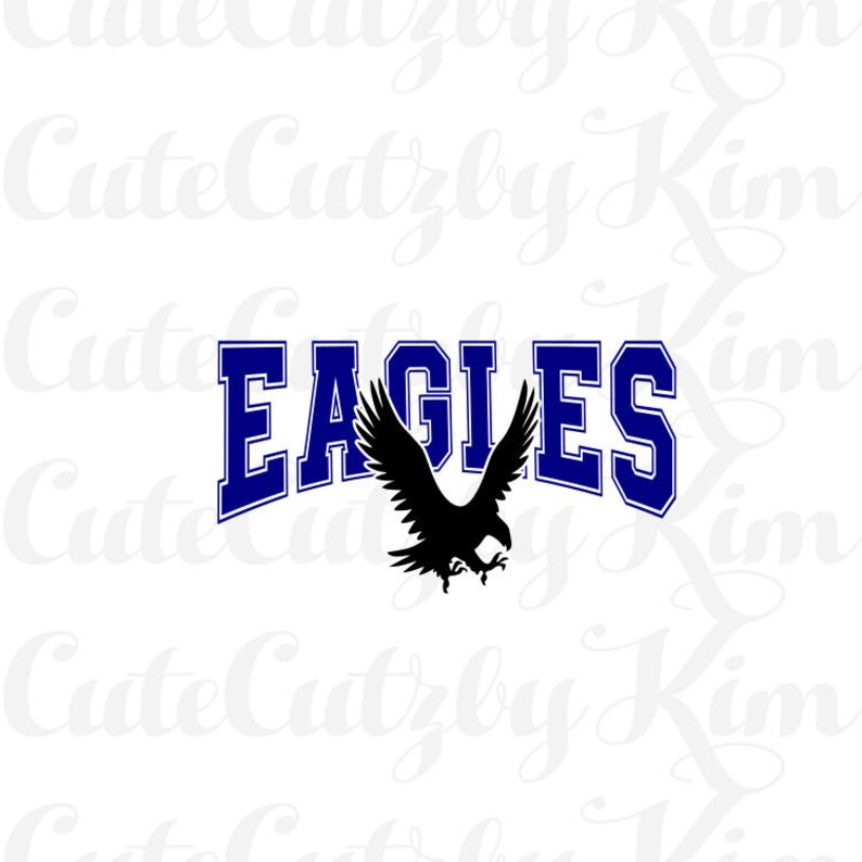 Download Eagles mascot svg dxf png jpg cutting file cricut file | Etsy