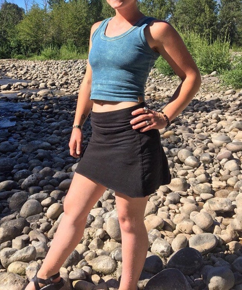Organic Cotton Custom Made To Order Kundalini Crop Top Hemp Plant Dyed /& Shungite Infused for EMF Protection