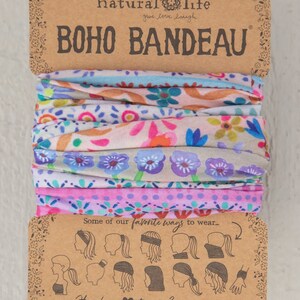 FULL BOHO BANDEAU headband - cream border